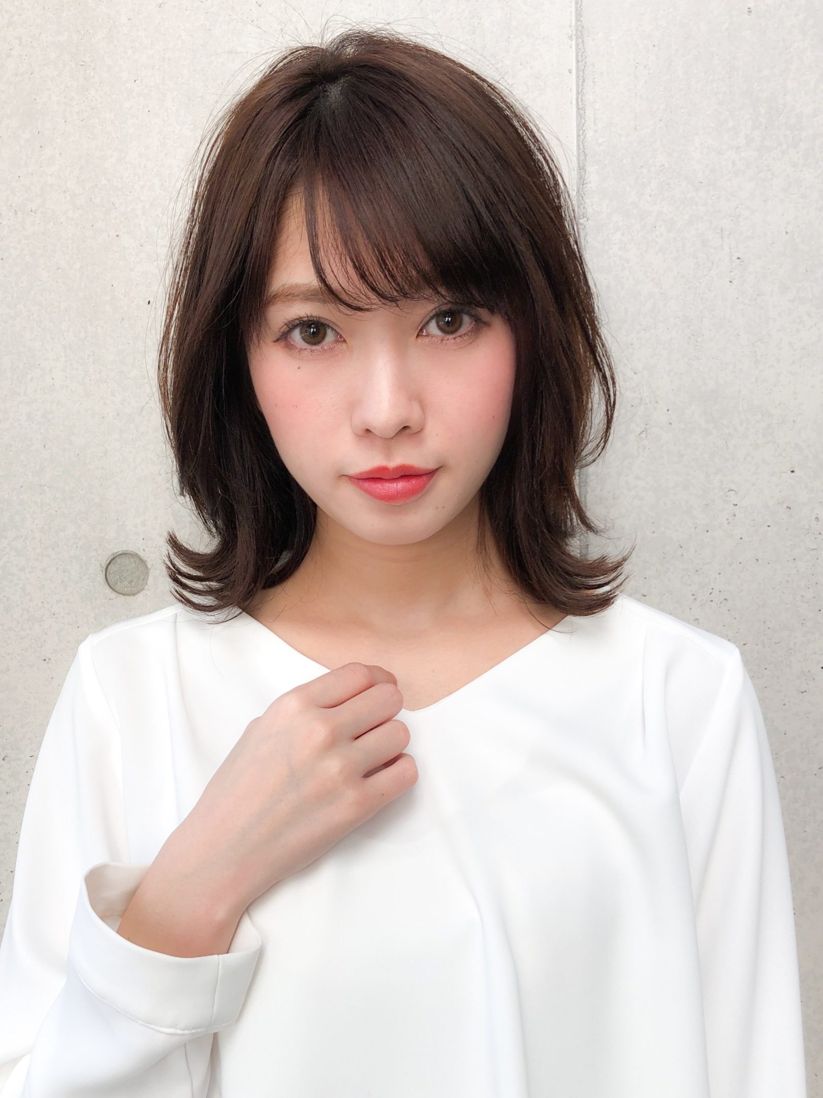 『Agnos 青山 石川』可愛い動きに外ハネミディ♪