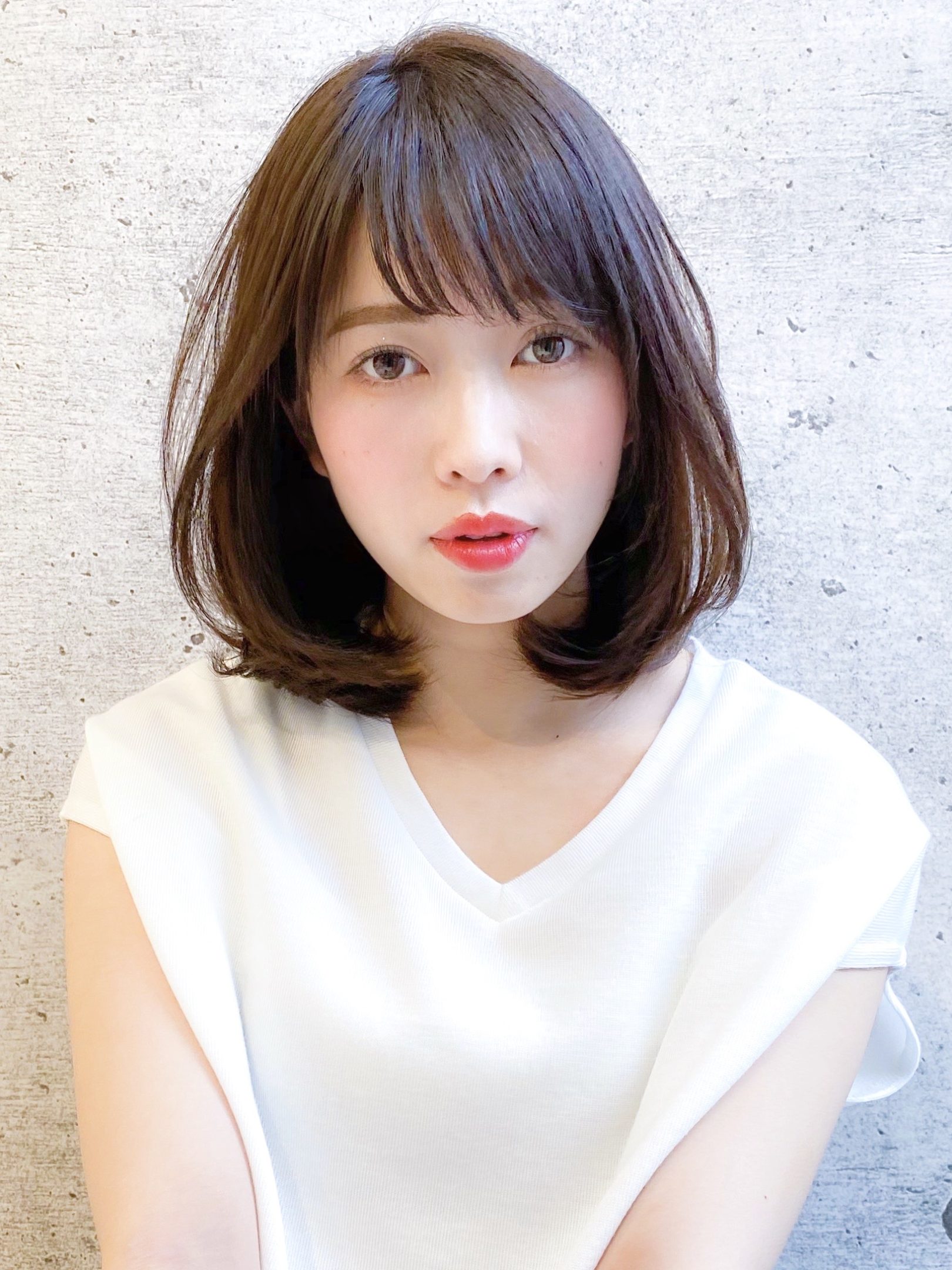 『Agnos 青山 石川』ナチュラル内巻きミディ♪