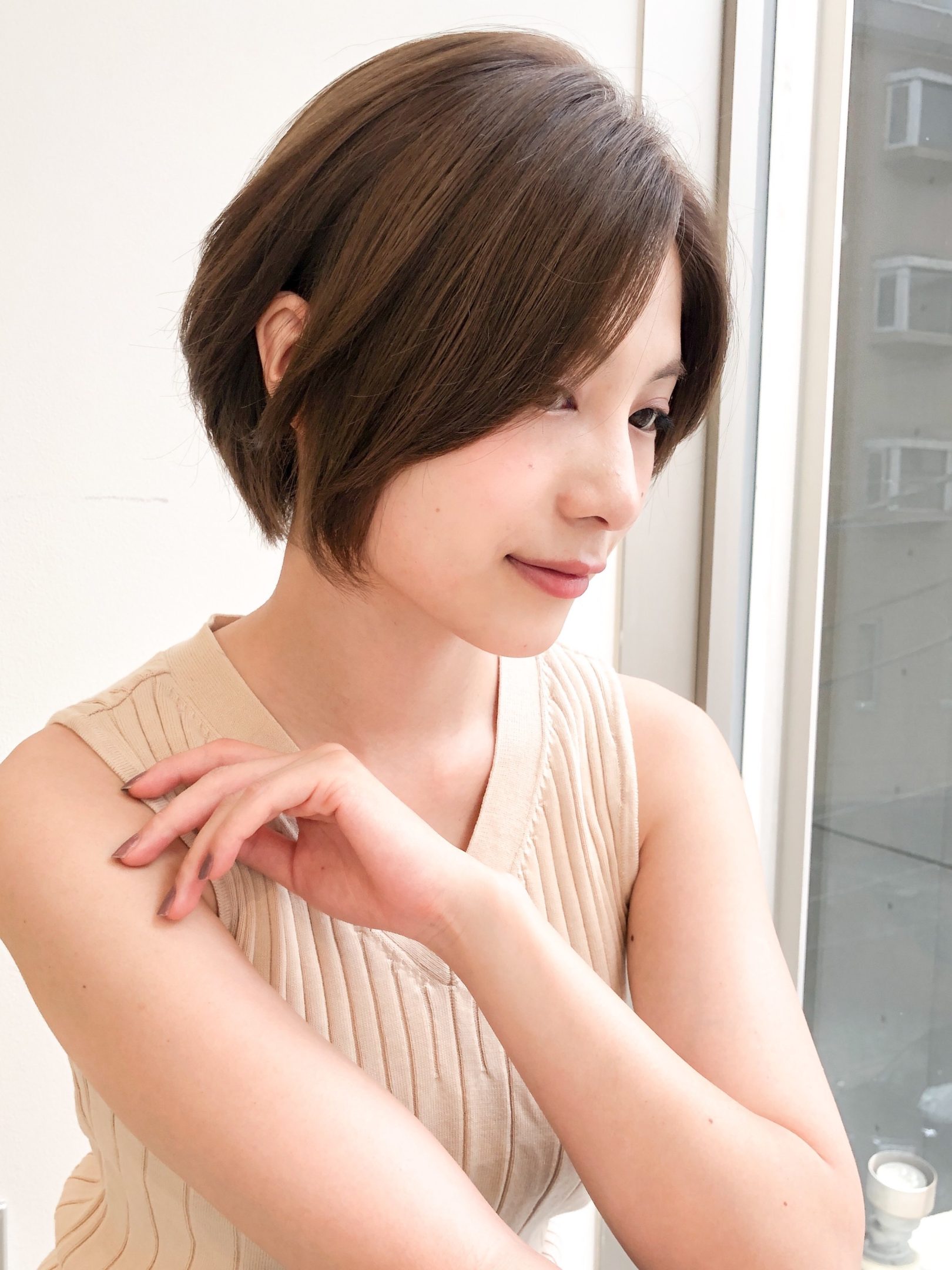 大人可愛い艶髪ショート【Agnos青山 上遠野裕樹】