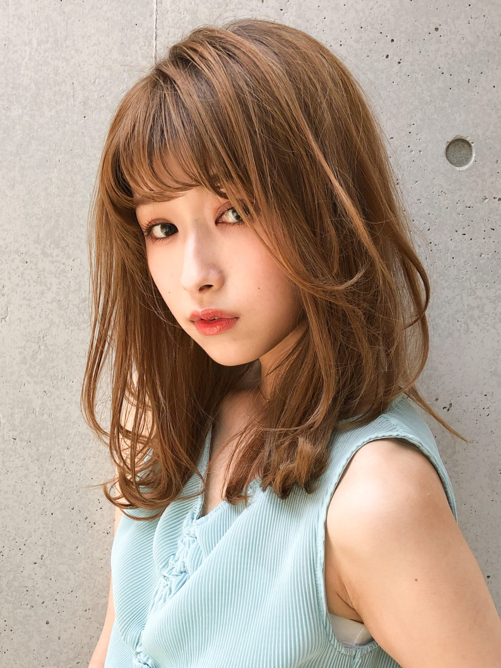 毛束感外ハネカラー【Agnos青山 上遠野裕樹】