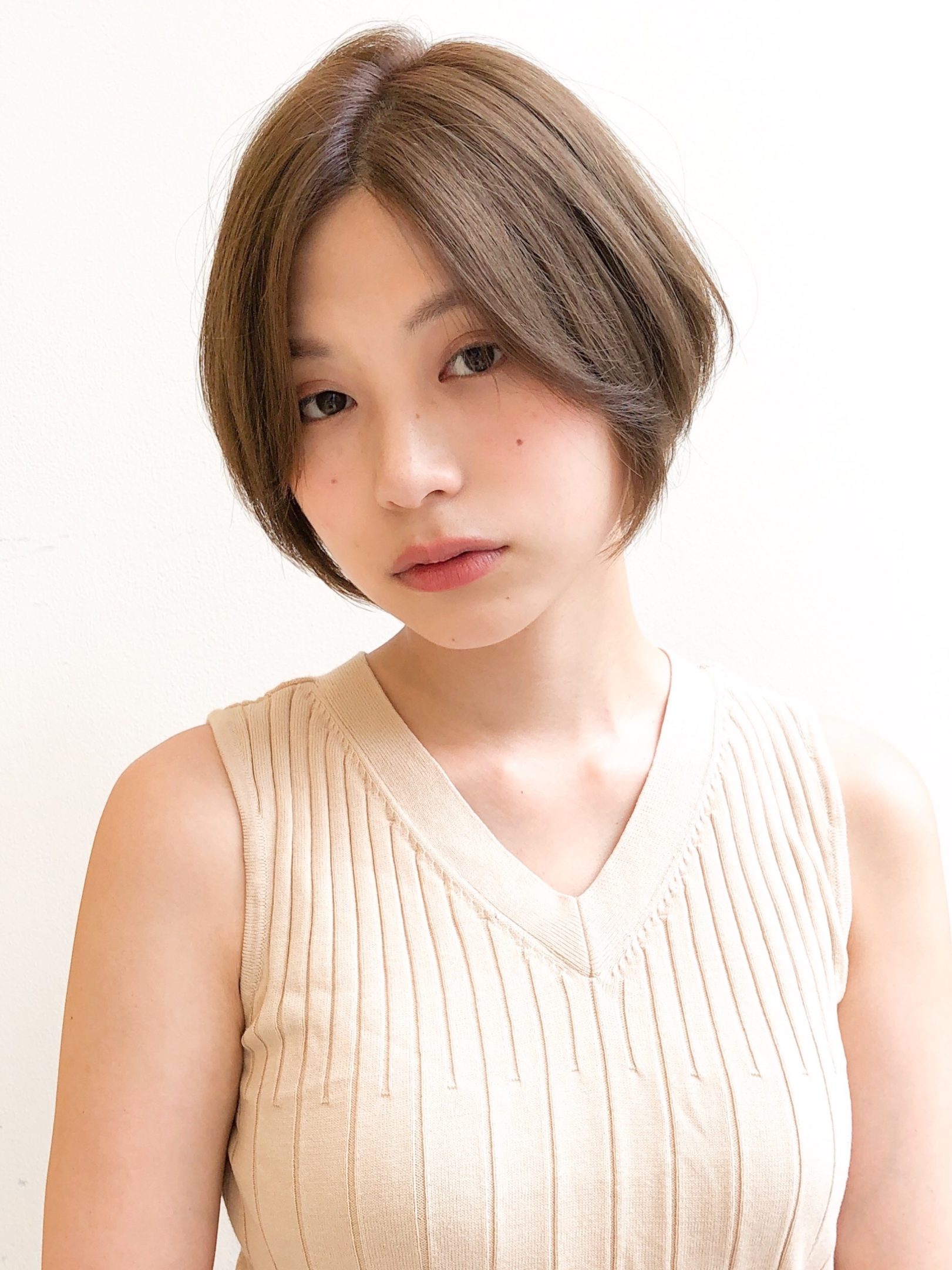 大人可愛い丸みショート【Agnos青山　上遠野裕樹】