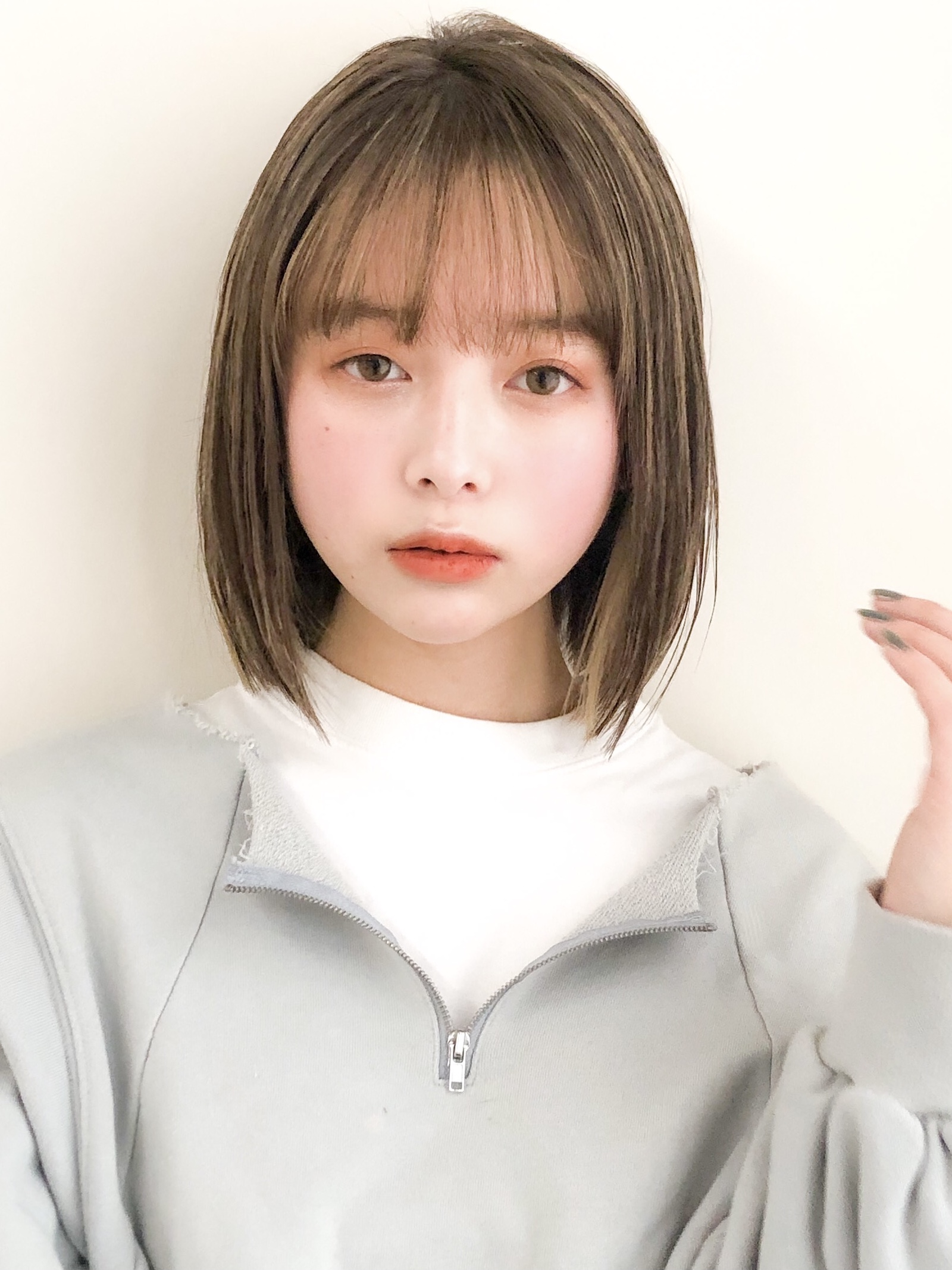 小顔ボブディスタイル