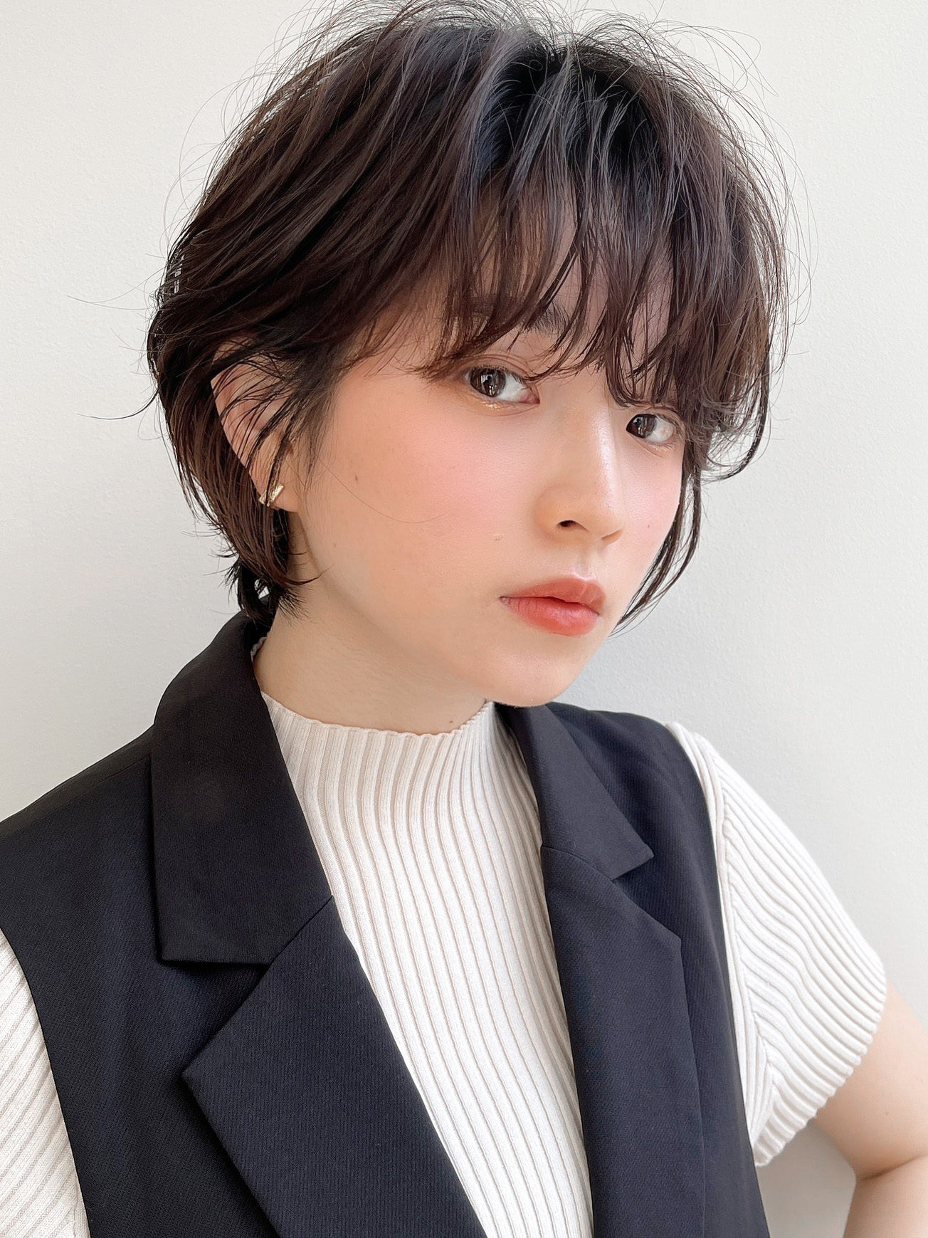 パーマで簡単ゆるふわ◎ショートボブ