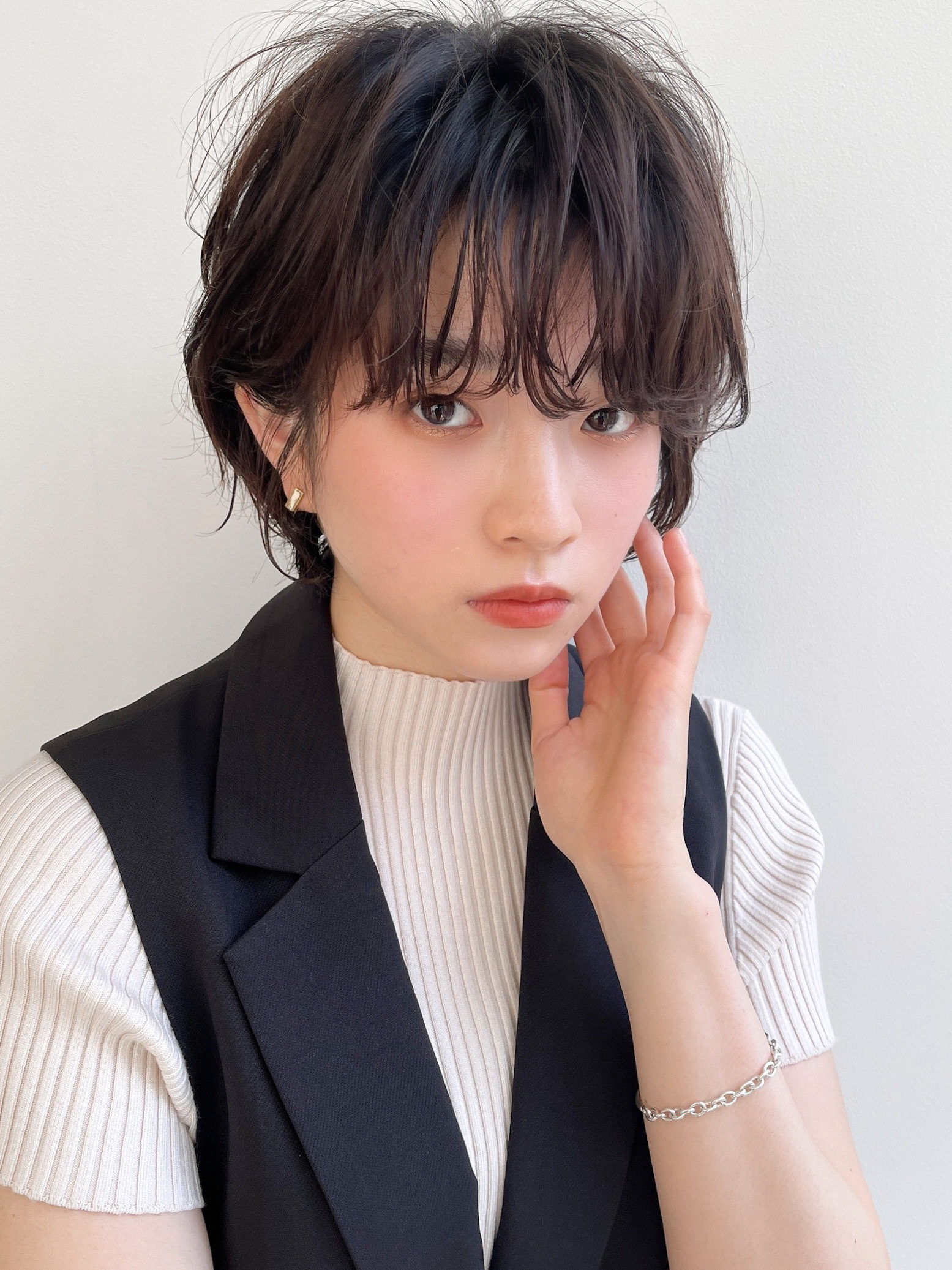 パーマで簡単ゆるふわ◎ショートボブ