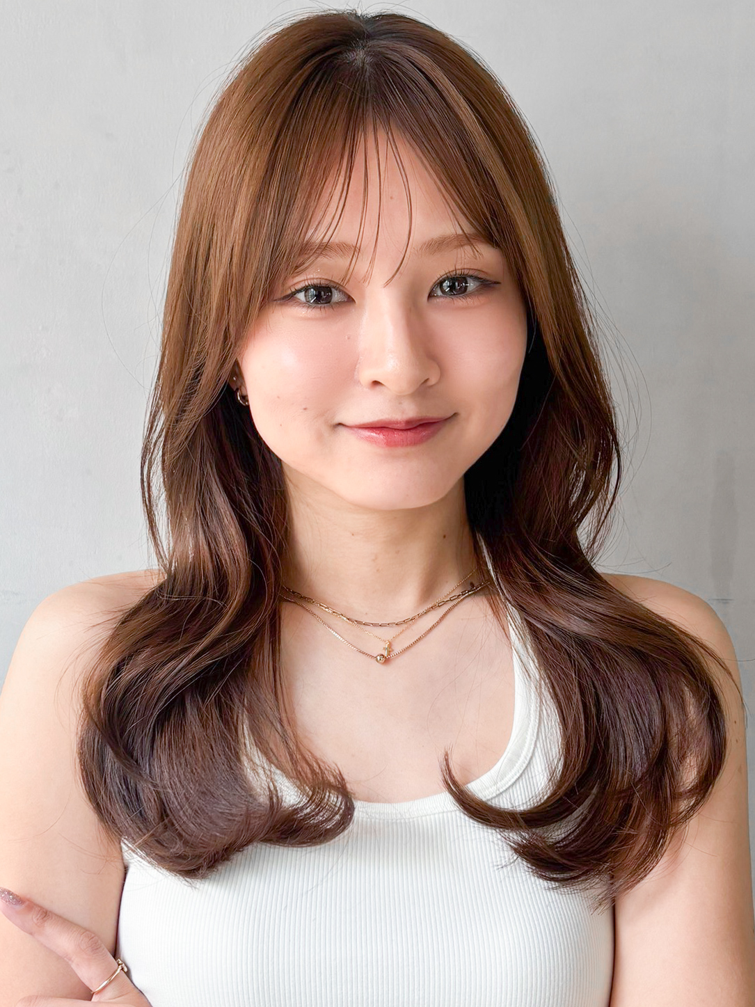 小顔効果◎顔まわりカット