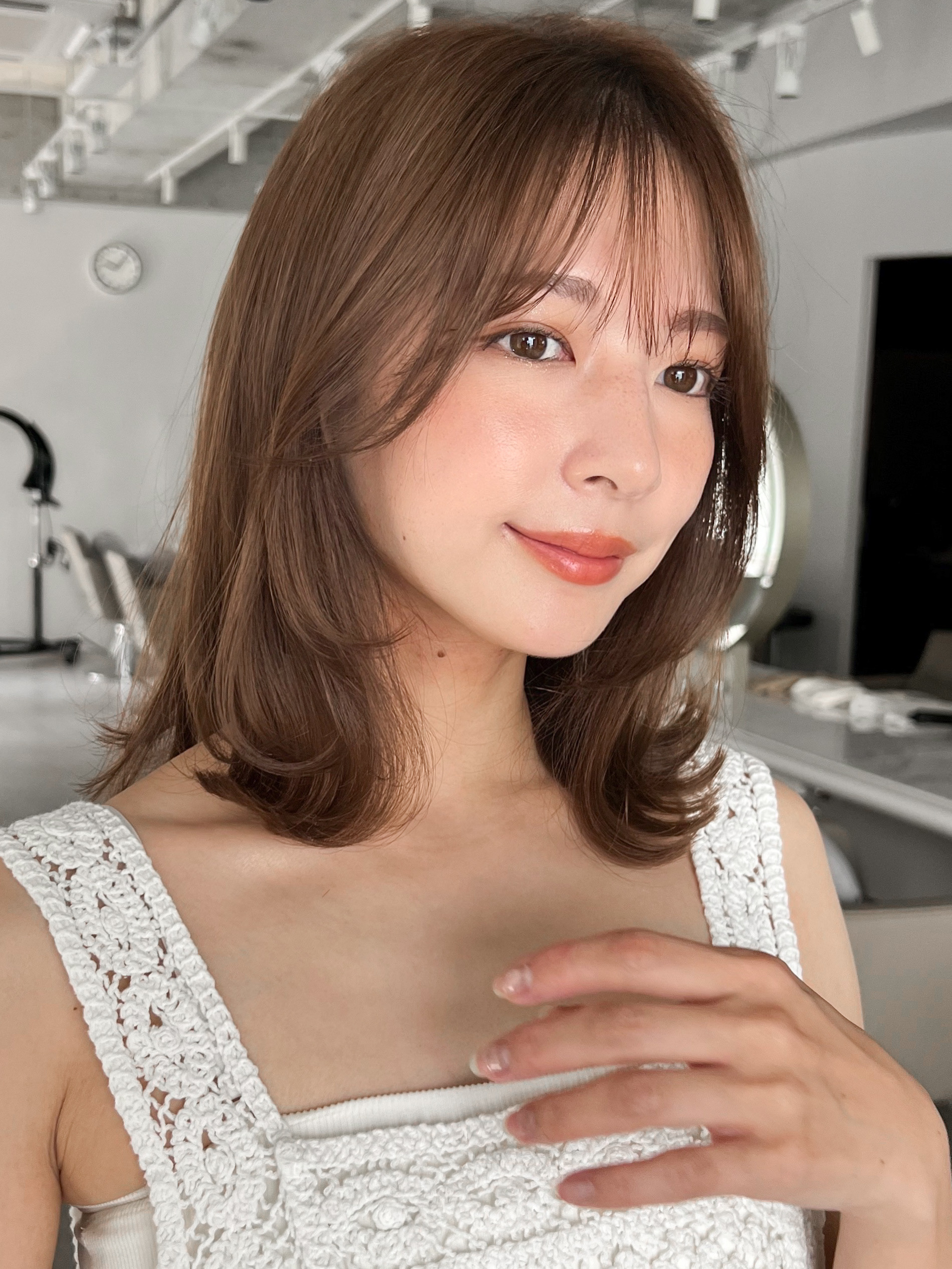 横顔までかわいいくびれヘア♪