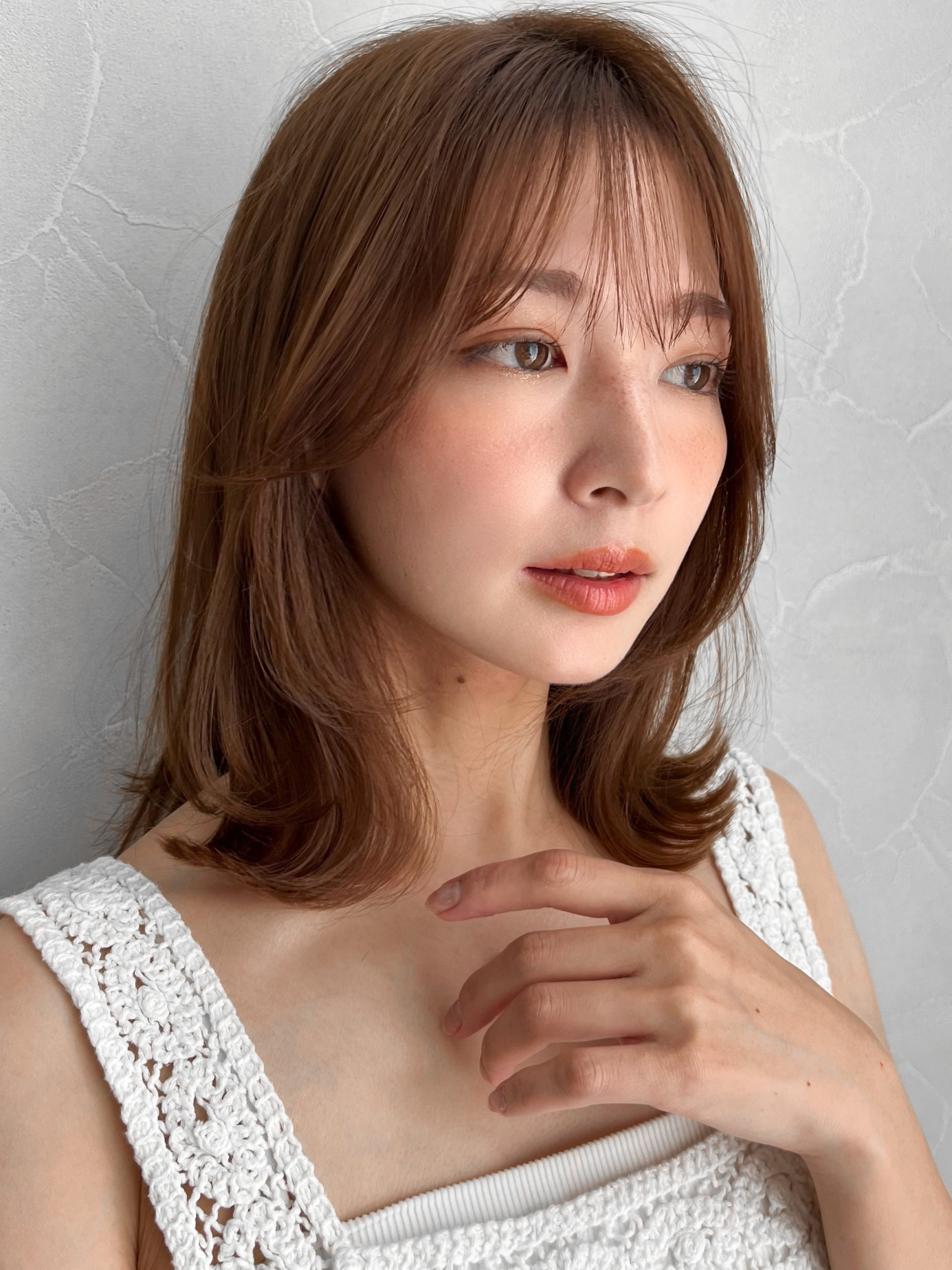 外ハネスタイルで大人可愛く。簡単スタイリング♪