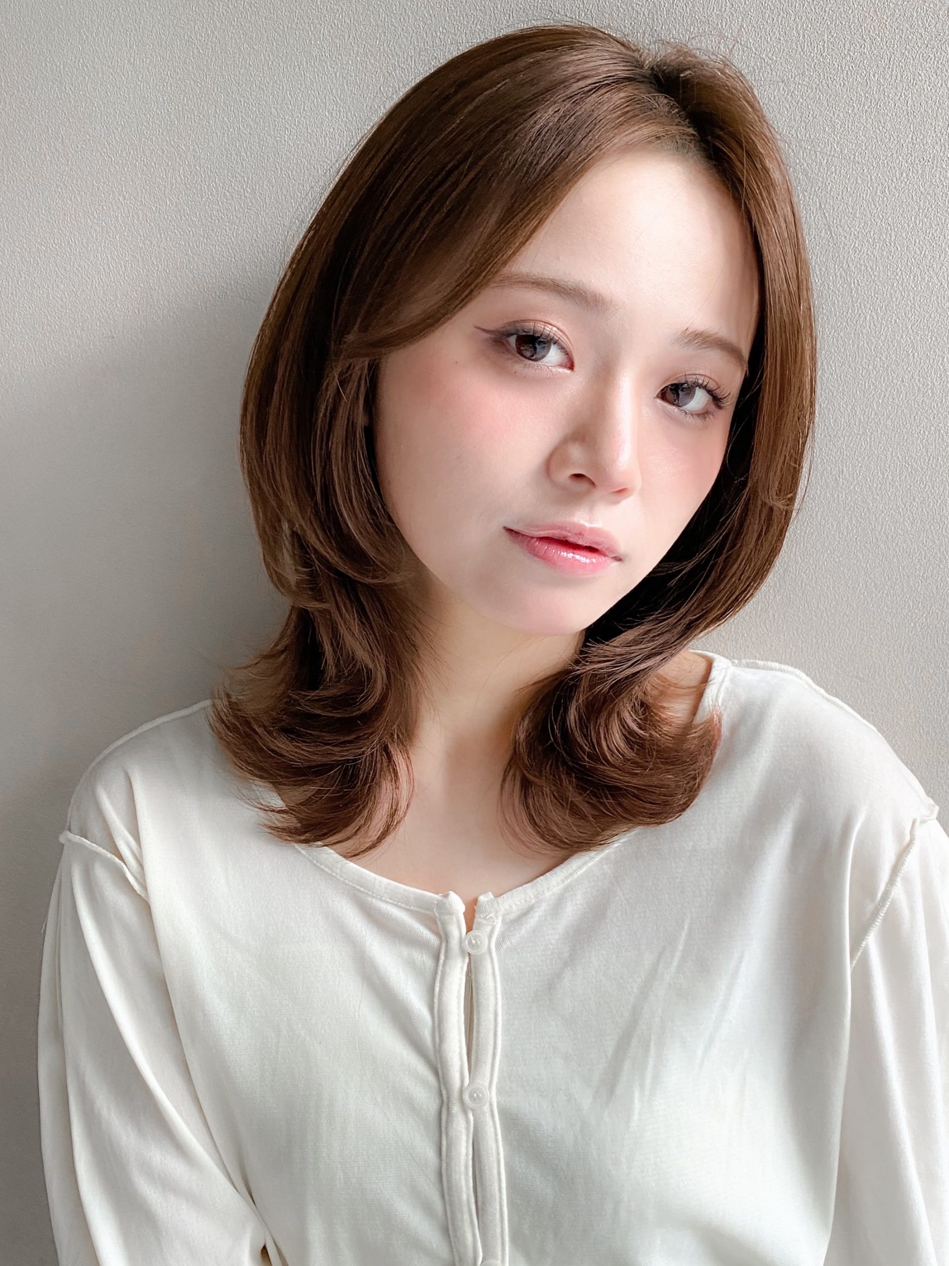 ミディアムレイヤースタイル！