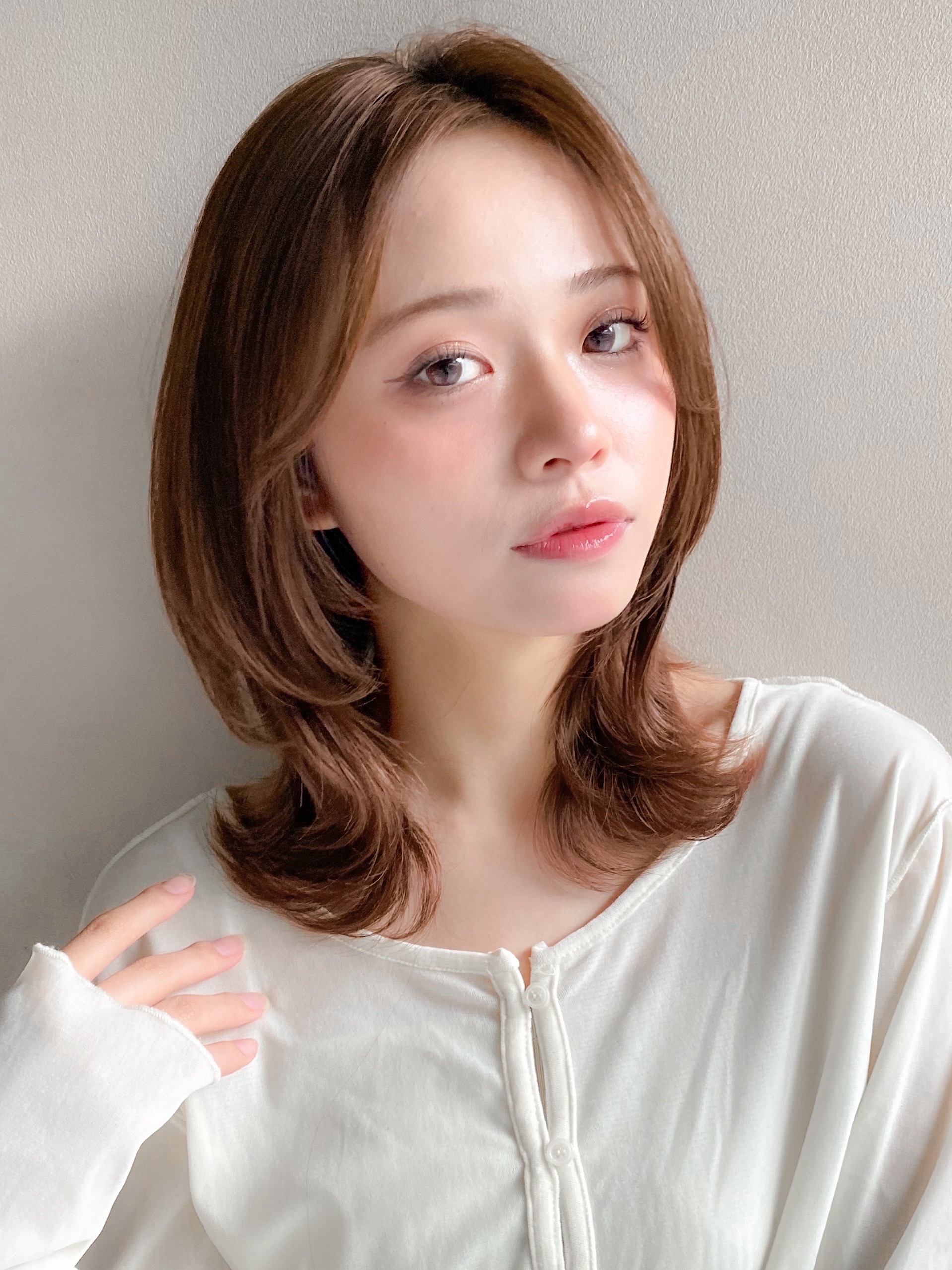 前髪なしは大人可愛い！