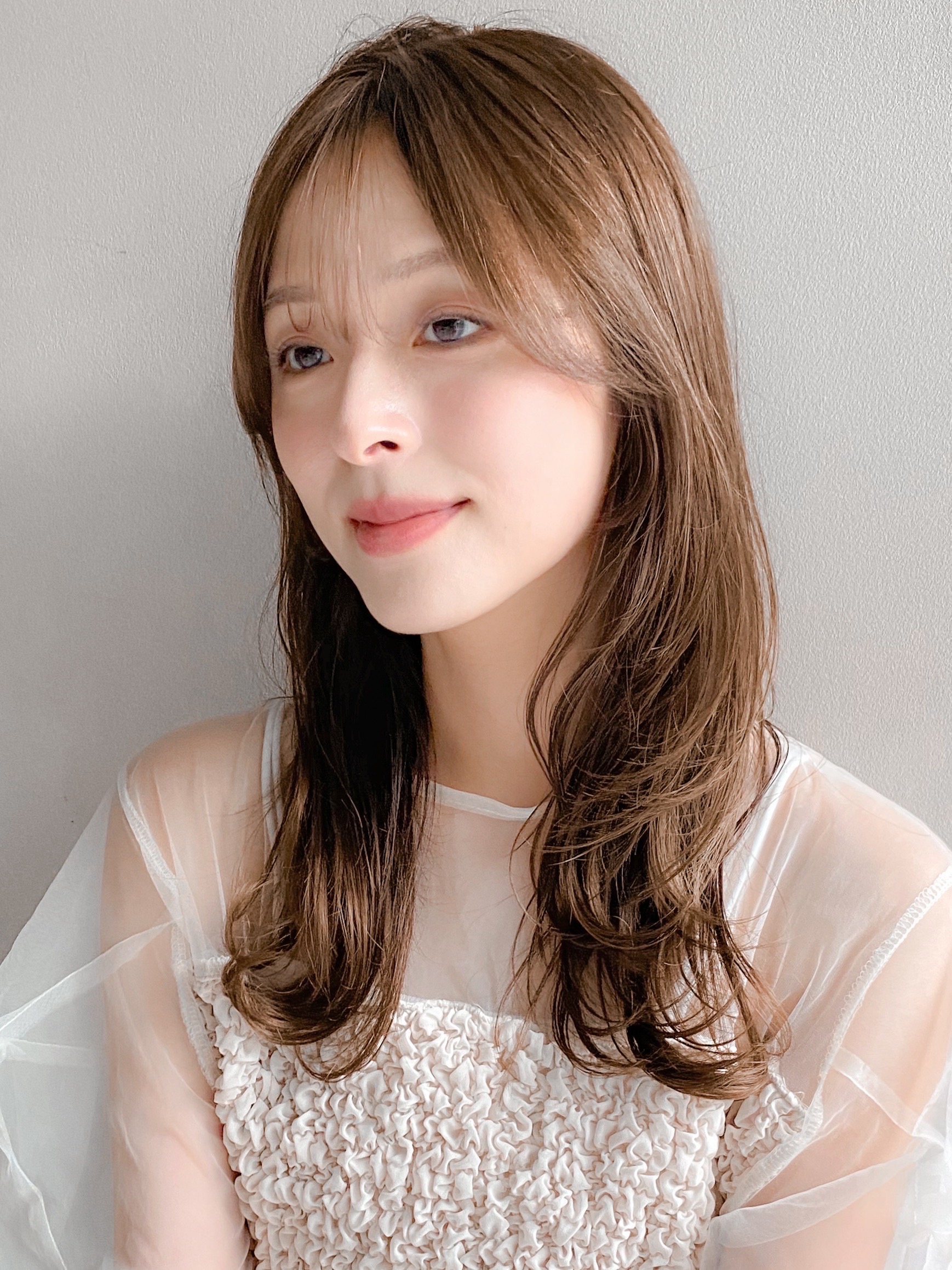 サイドバングがかわいい！