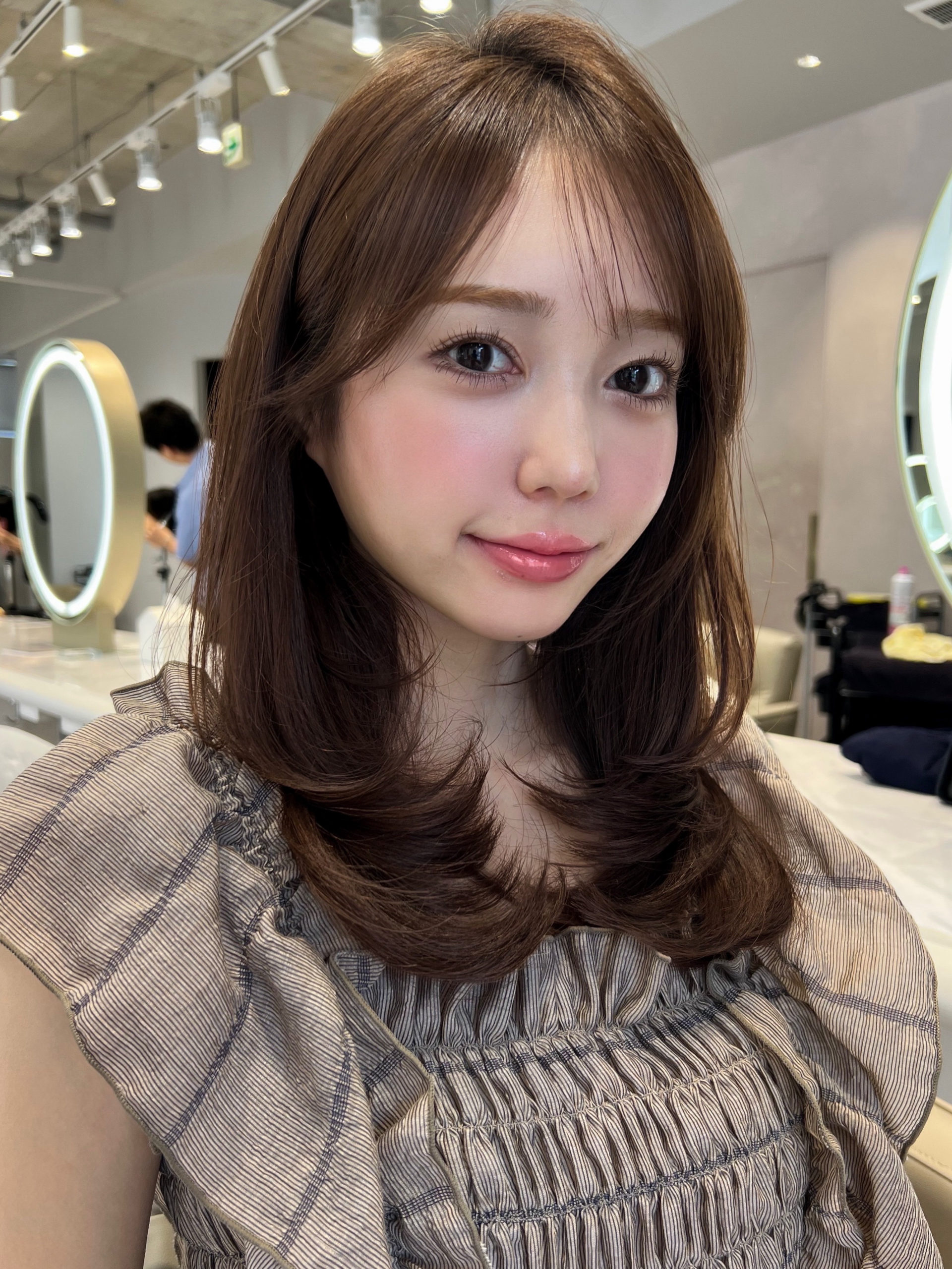 動きとまとまりが整うナチュラルスタイル♪