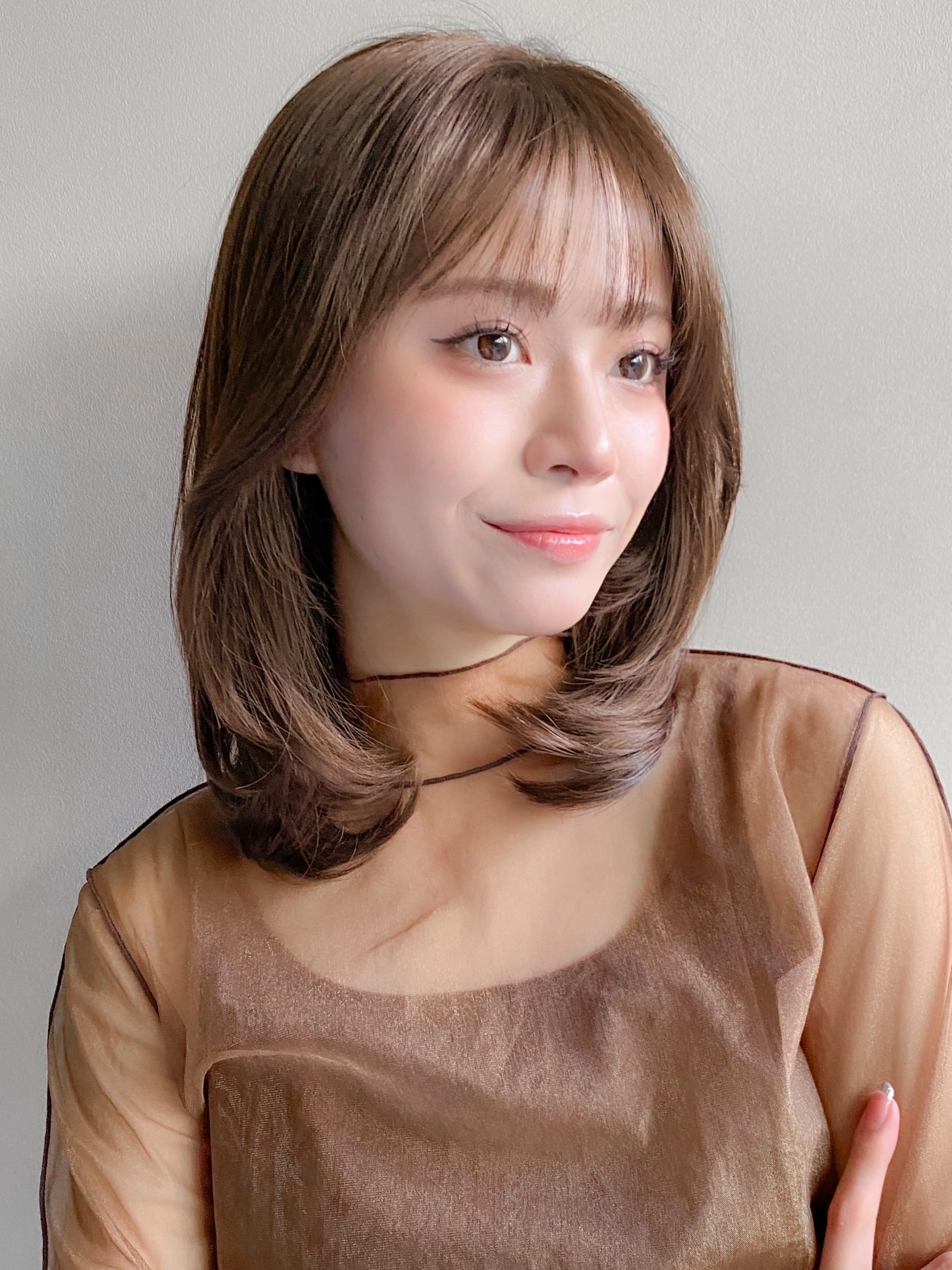 ミディアムレイヤーが可愛い！