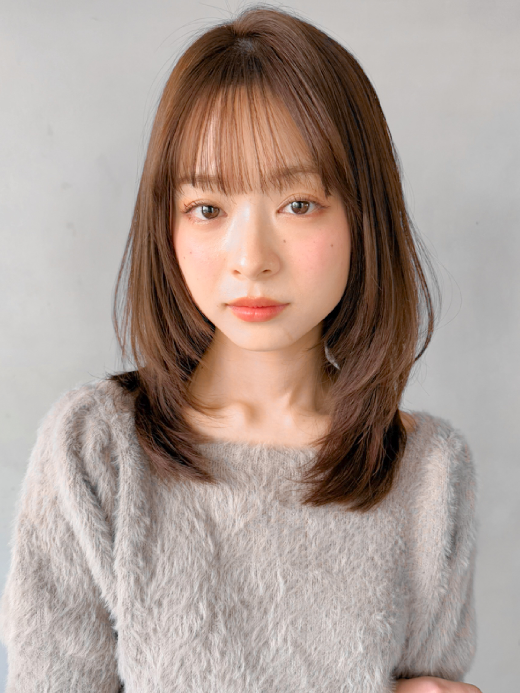 内巻きレイヤースタイル♪