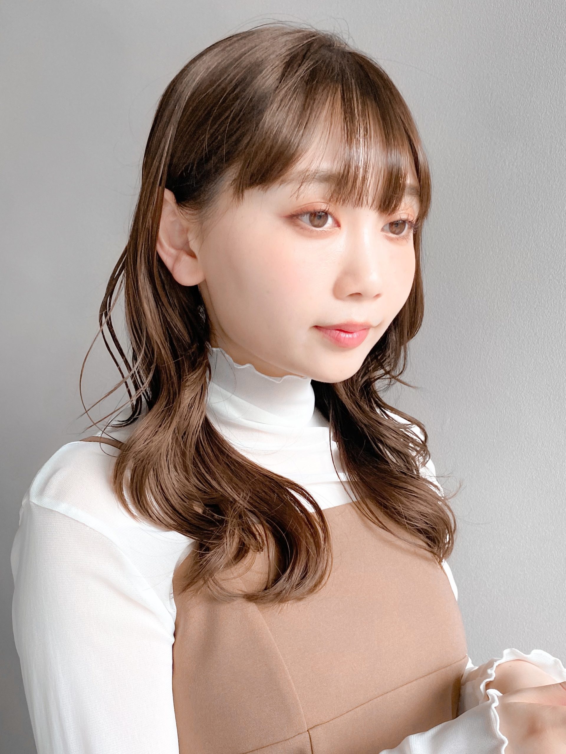 セミロングのカールスタイル！