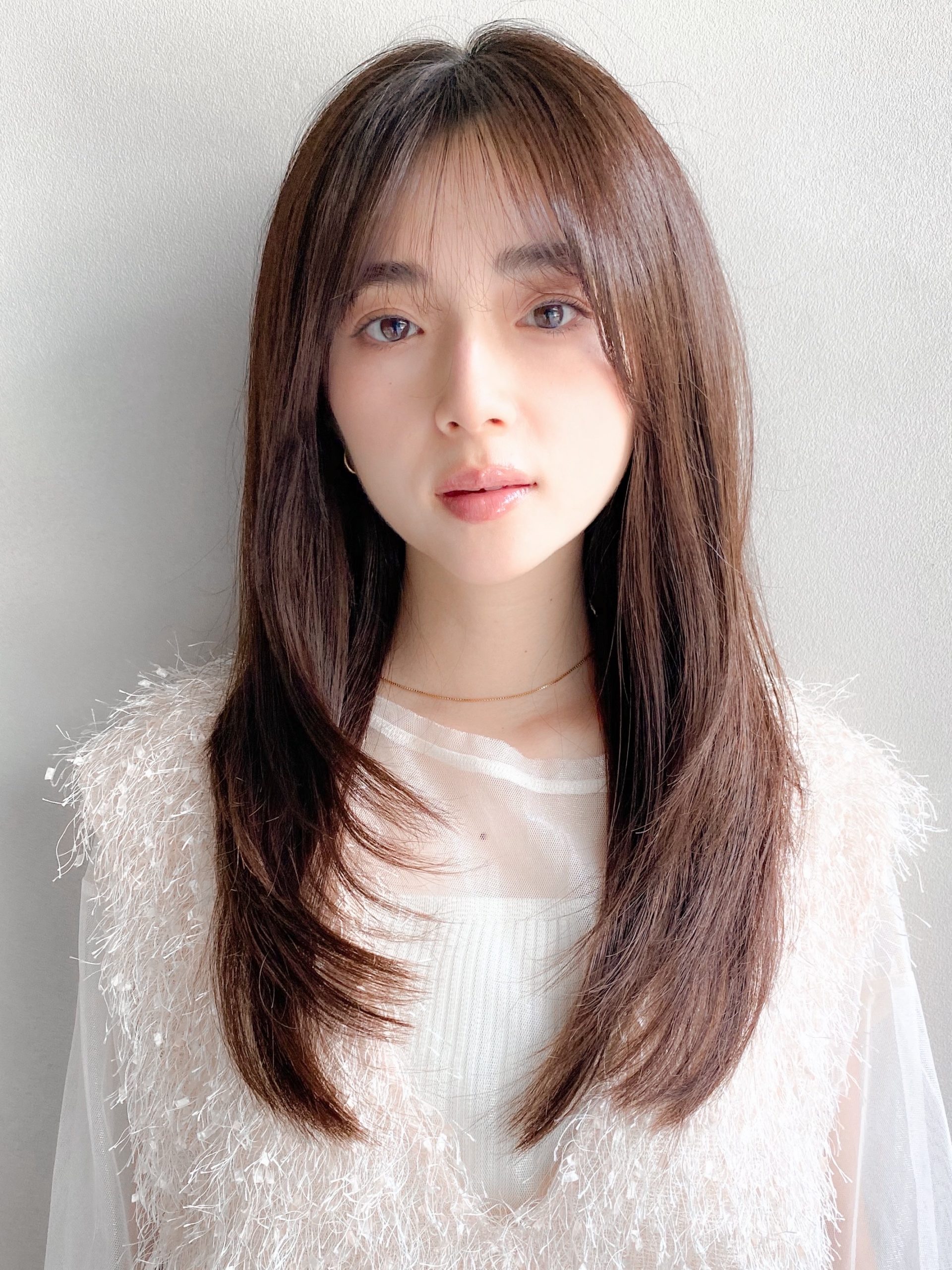 セミロングのレイヤースタイル!