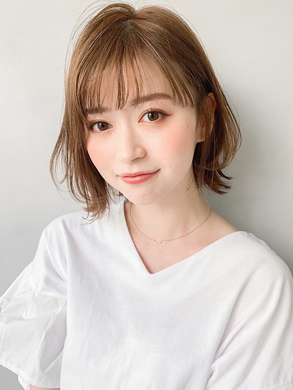 春気分アップ♪外ハネボブ愛されナチュラルヘア⭐︎