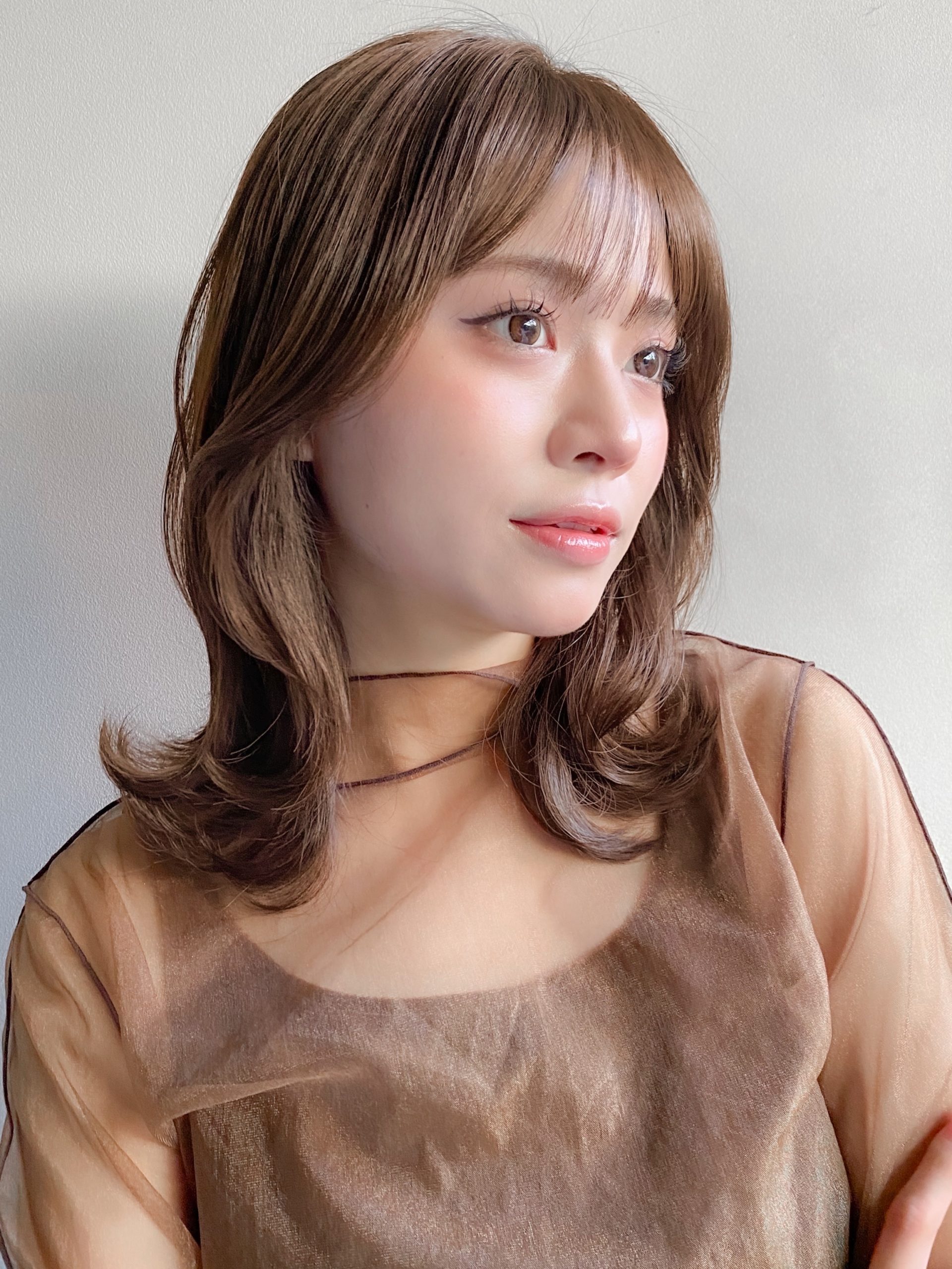 ミディアムレイヤースタイル！