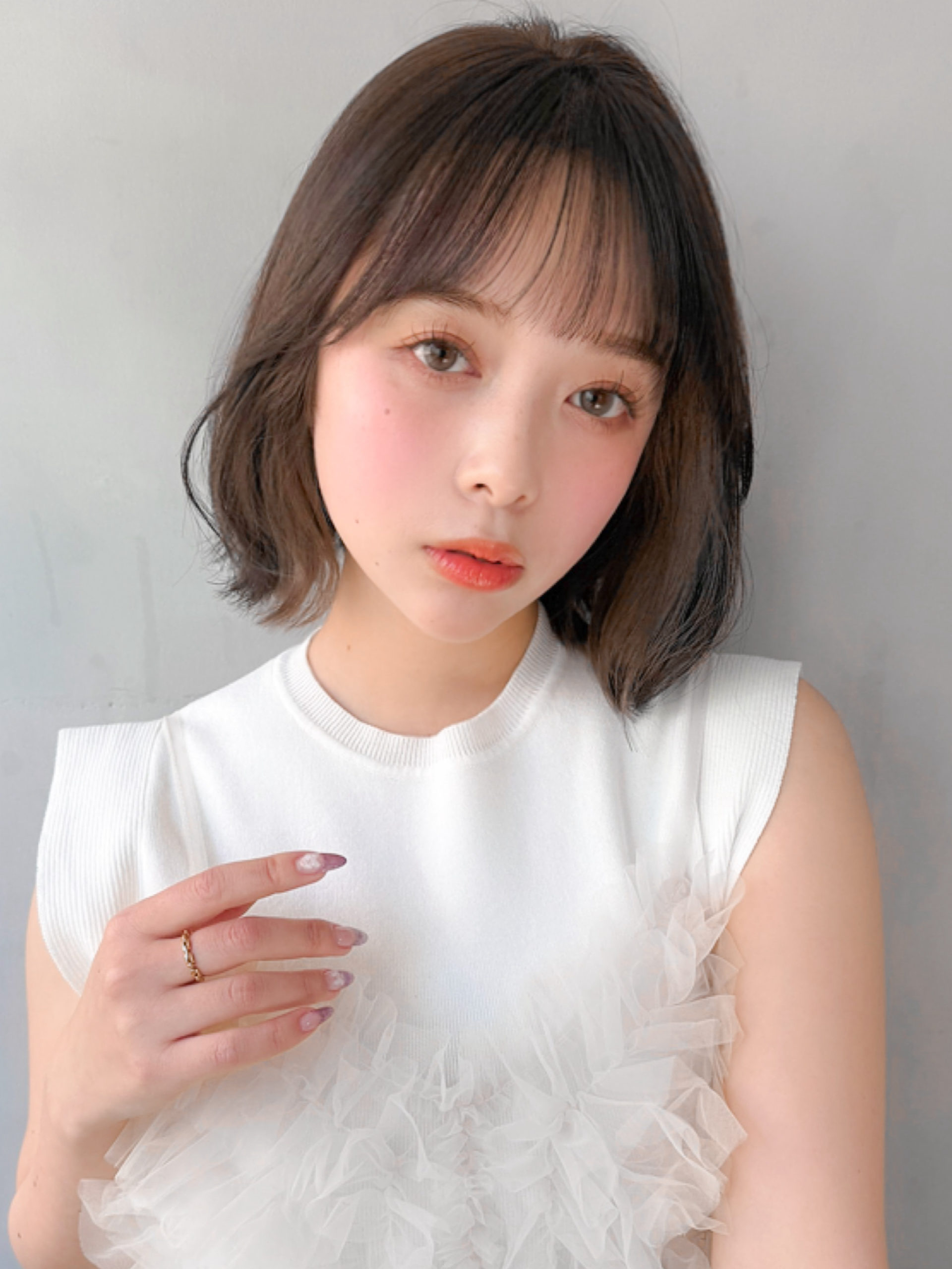 イヤリングカラーで春らしく♪