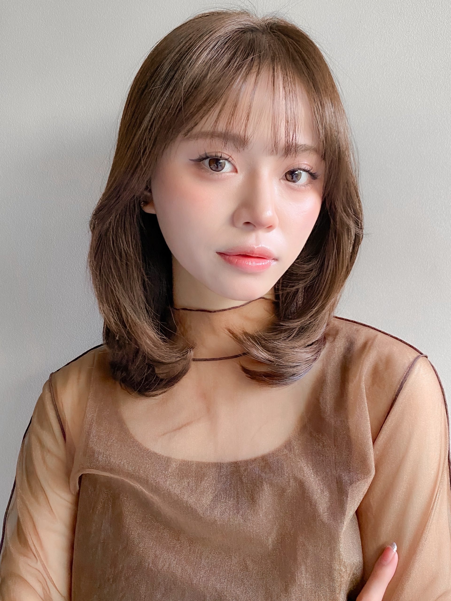 内巻きミディアムレイヤー！